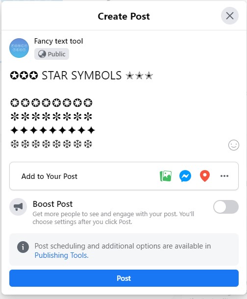 Star symbols